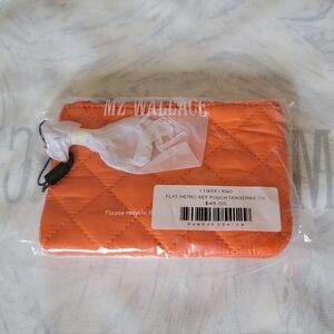 MZ Wallace Tangerine Metro Key Pouch